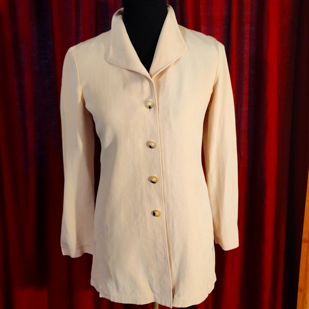 Dana Buchman pale pink blazer